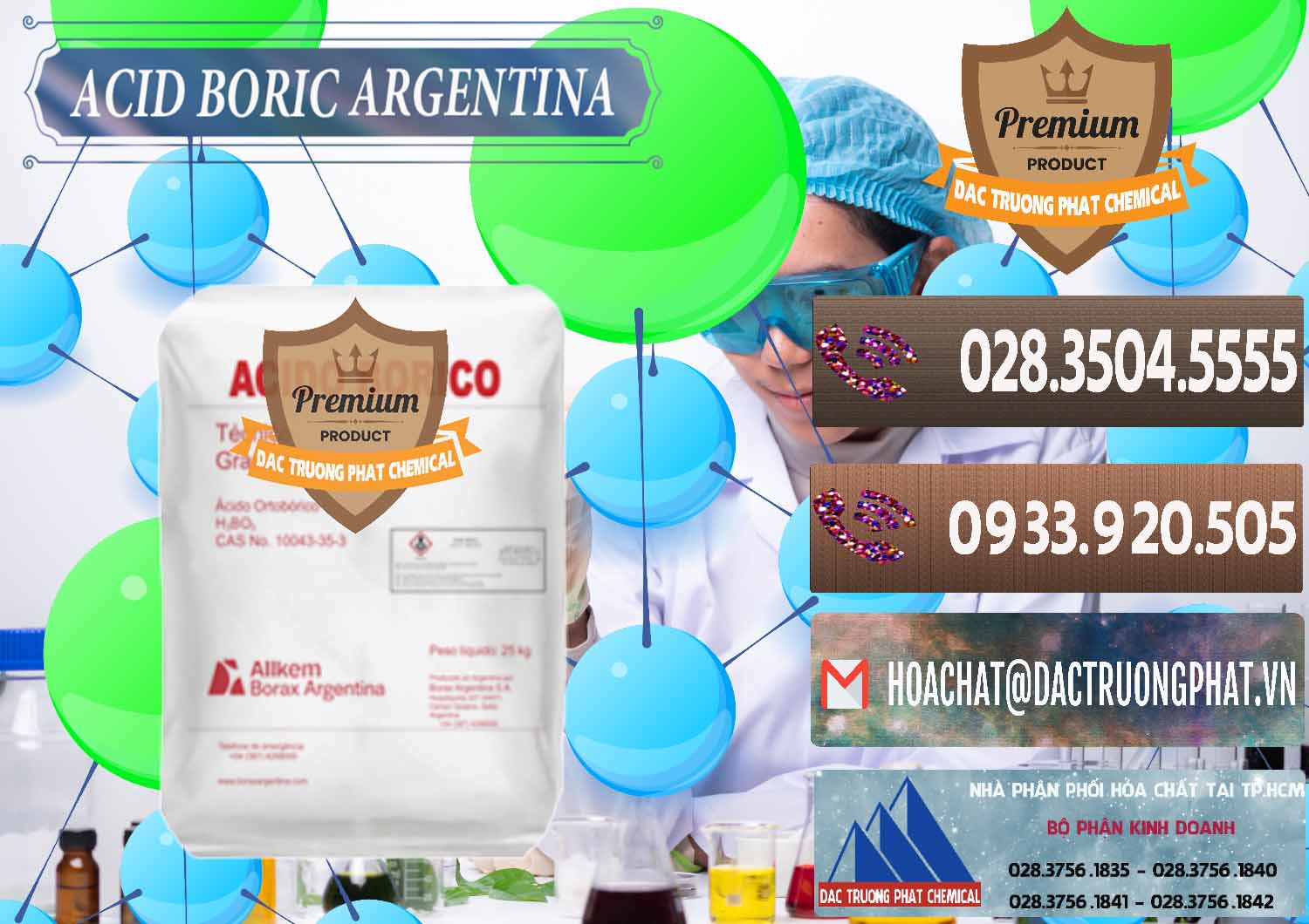 Chuyên bán và phân phối Acid Boric – Axit Boric H3BO3 99% Allkem Argentina - 0448 - Nhà cung cấp & phân phối hóa chất tại TP.HCM - hoachatviet.net