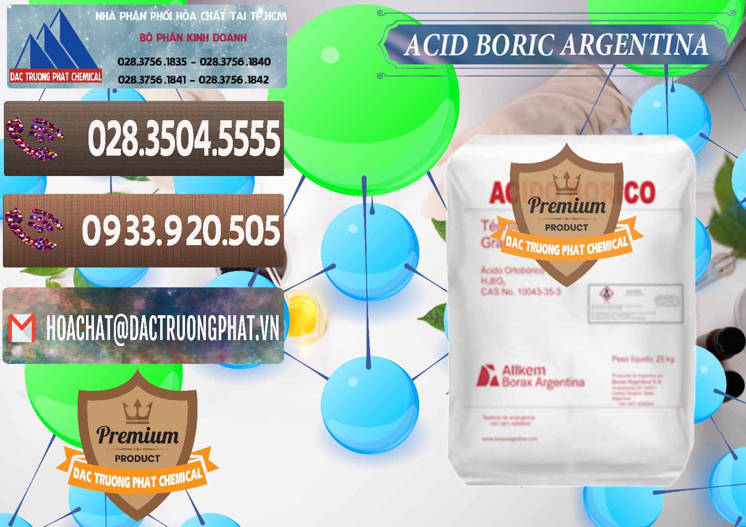 Nơi chuyên cung ứng ( bán ) Acid Boric – Axit Boric H3BO3 99% Allkem Argentina - 0448 - Nơi chuyên phân phối - nhập khẩu hóa chất tại TP.HCM - hoachatviet.net