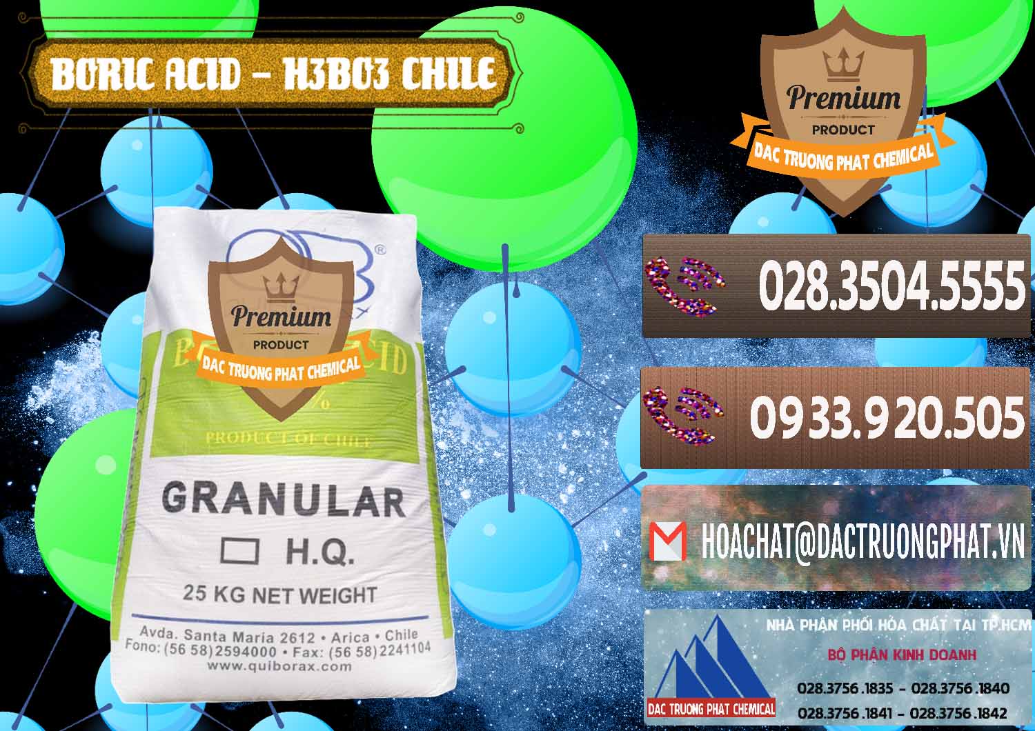 Công ty bán & cung ứng Acid Boric – Axit Boric H3BO3 99% Quiborax Chile - 0281 - Chuyên cung cấp - bán hóa chất tại TP.HCM - hoachatviet.net