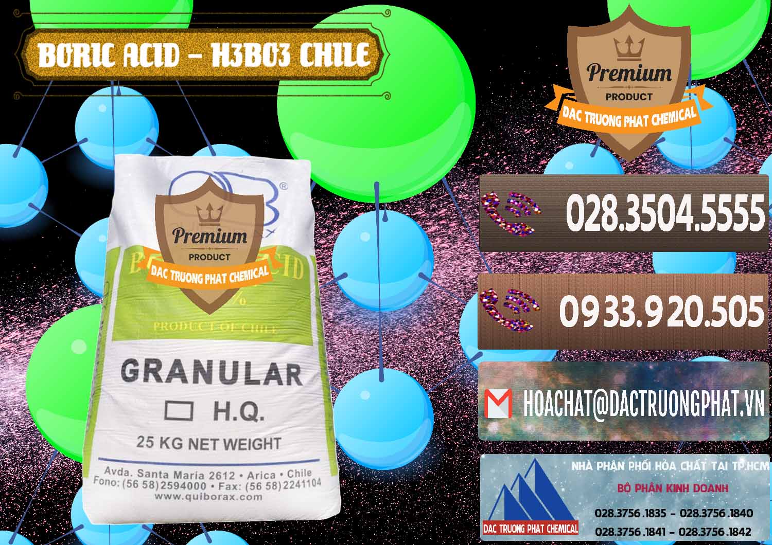 Công ty phân phối & bán Acid Boric – Axit Boric H3BO3 99% Quiborax Chile - 0281 - Nhà nhập khẩu _ cung cấp hóa chất tại TP.HCM - hoachatviet.net
