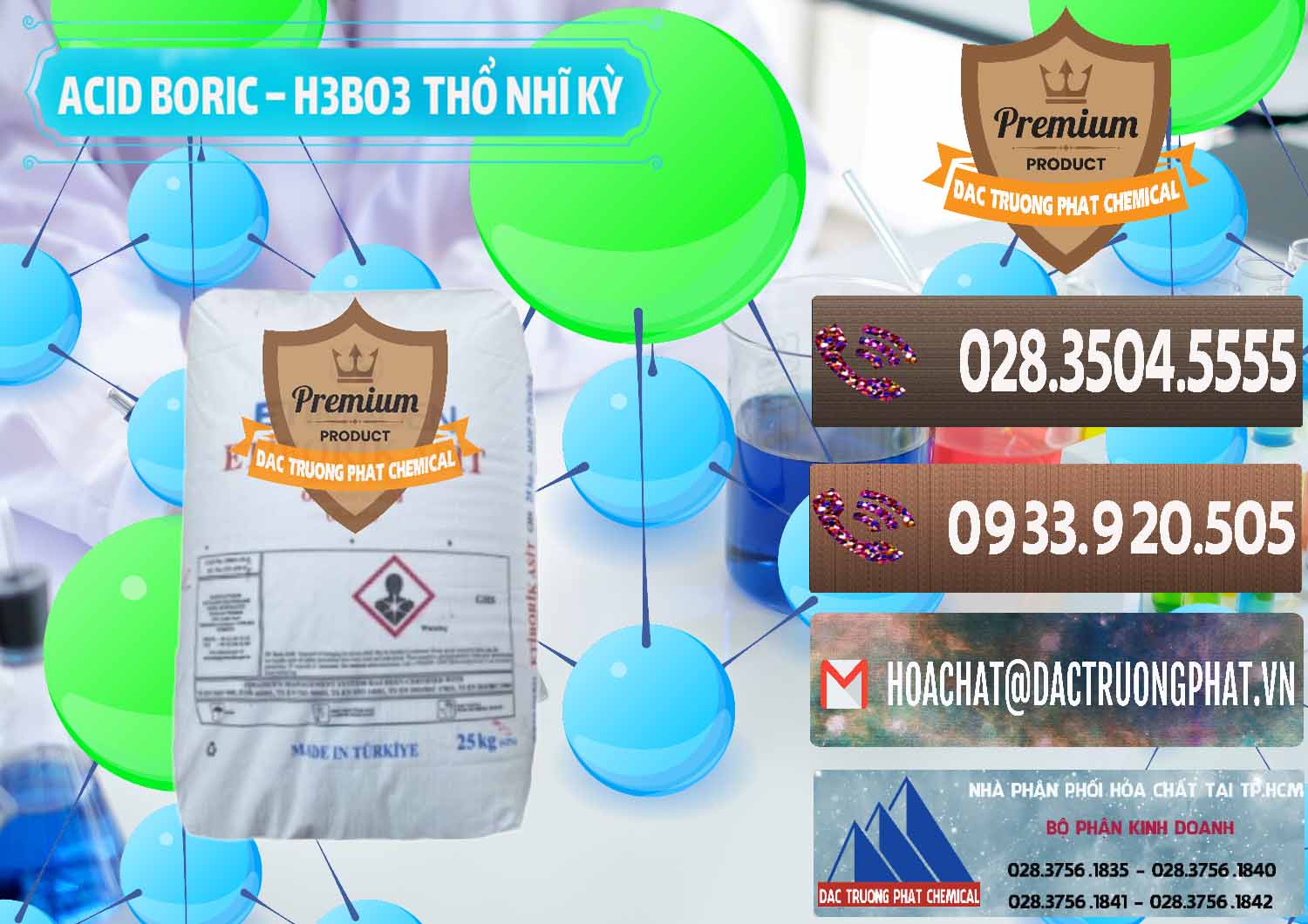 Nơi bán và cung cấp Acid Boric – Axit Boric H3BO3 Etimaden Thổ Nhĩ Kỳ Turkey - 0369 - Nơi bán ( cung cấp ) hóa chất tại TP.HCM - hoachatviet.net