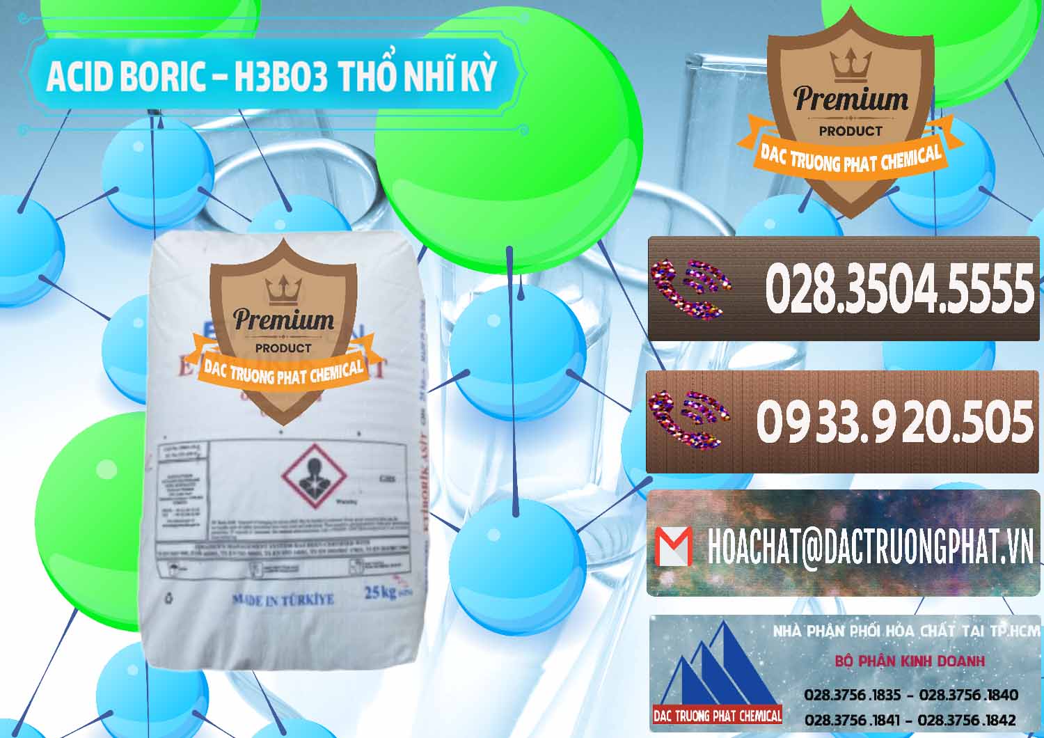 Cty bán _ phân phối Acid Boric – Axit Boric H3BO3 Etimaden Thổ Nhĩ Kỳ Turkey - 0369 - Cty phân phối _ kinh doanh hóa chất tại TP.HCM - hoachatviet.net