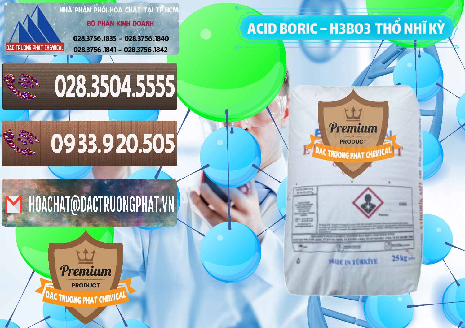 Công ty chuyên nhập khẩu - bán Acid Boric – Axit Boric H3BO3 Etimaden Thổ Nhĩ Kỳ Turkey - 0369 - Chuyên cung cấp & phân phối hóa chất tại TP.HCM - hoachatviet.net