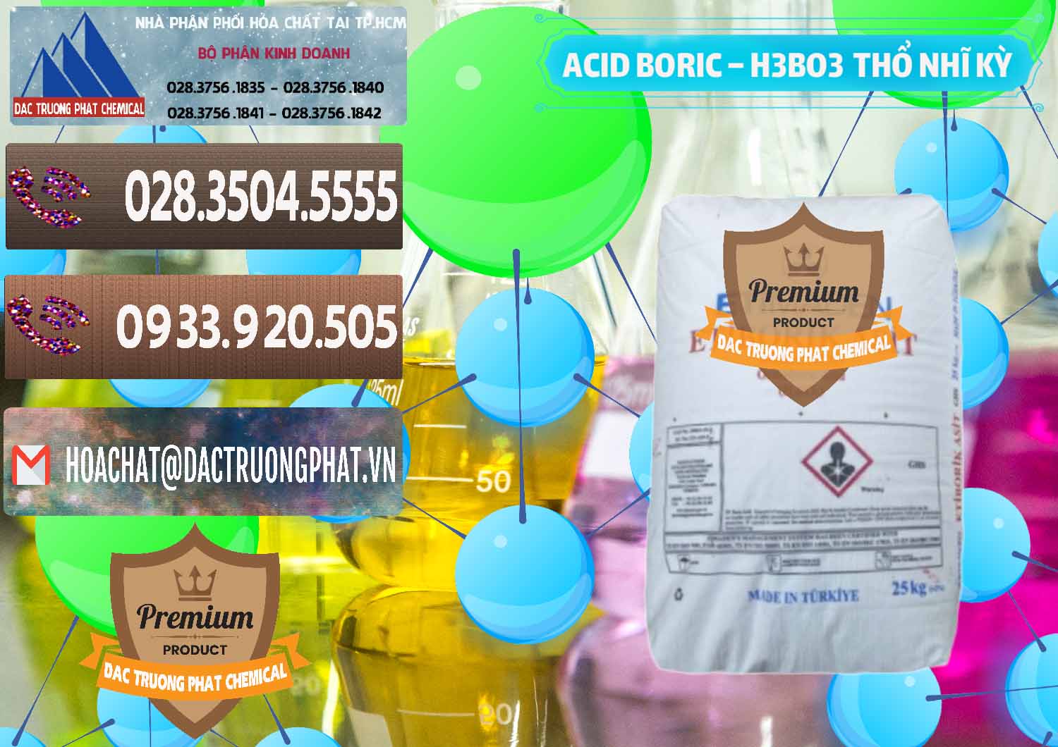 Nhà nhập khẩu _ bán Acid Boric – Axit Boric H3BO3 Etimaden Thổ Nhĩ Kỳ Turkey - 0369 - Phân phối hóa chất tại TP.HCM - hoachatviet.net