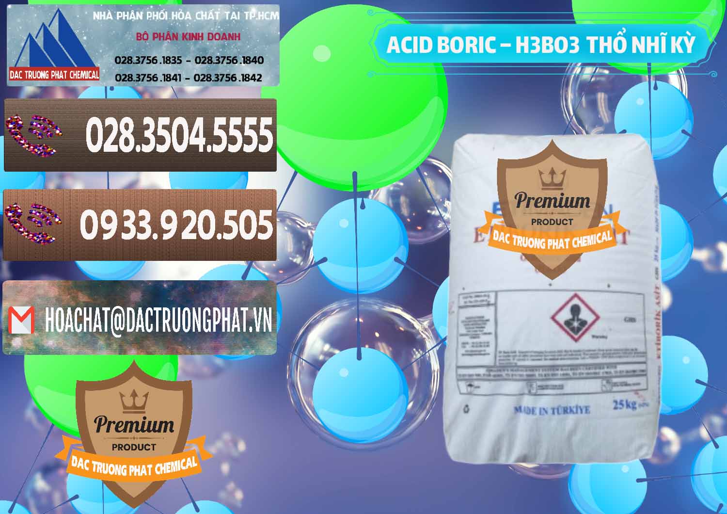 Cty bán - cung ứng Acid Boric – Axit Boric H3BO3 Etimaden Thổ Nhĩ Kỳ Turkey - 0369 - Nơi chuyên kinh doanh & cung cấp hóa chất tại TP.HCM - hoachatviet.net