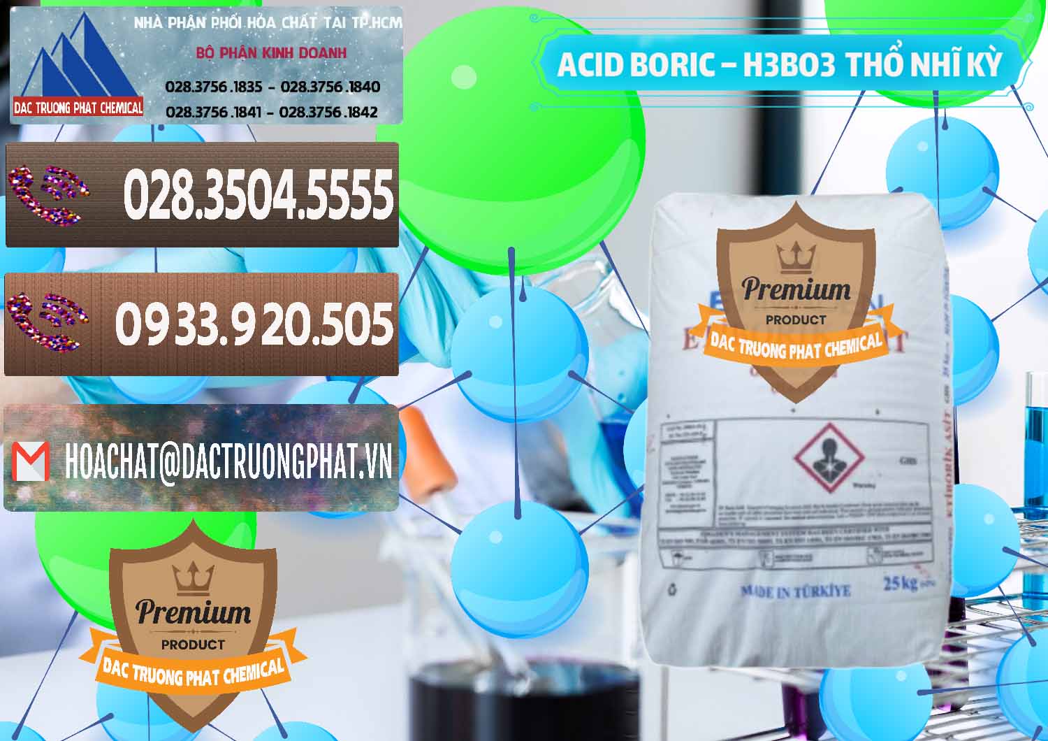 Chuyên bán - cung ứng Acid Boric – Axit Boric H3BO3 Etimaden Thổ Nhĩ Kỳ Turkey - 0369 - Cty kinh doanh và phân phối hóa chất tại TP.HCM - hoachatviet.net