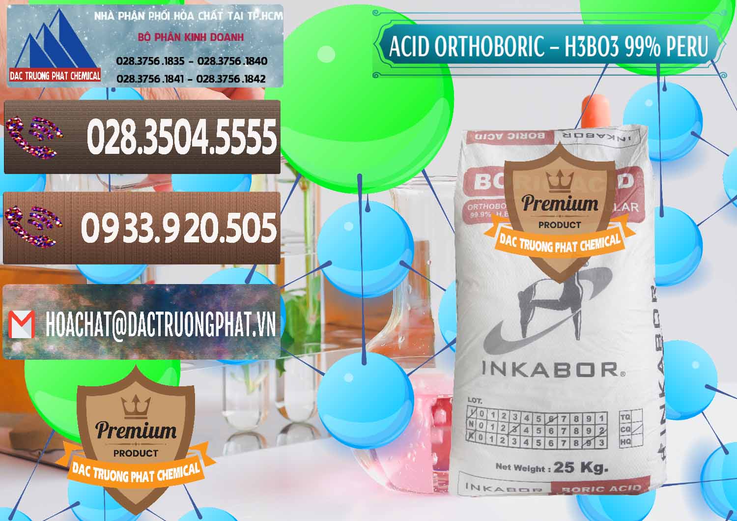 Chuyên phân phối & bán Acid Boric – Axit Boric H3BO3 99% Inkabor Peru - 0280 - Cty chuyên cung cấp _ kinh doanh hóa chất tại TP.HCM - hoachatviet.net