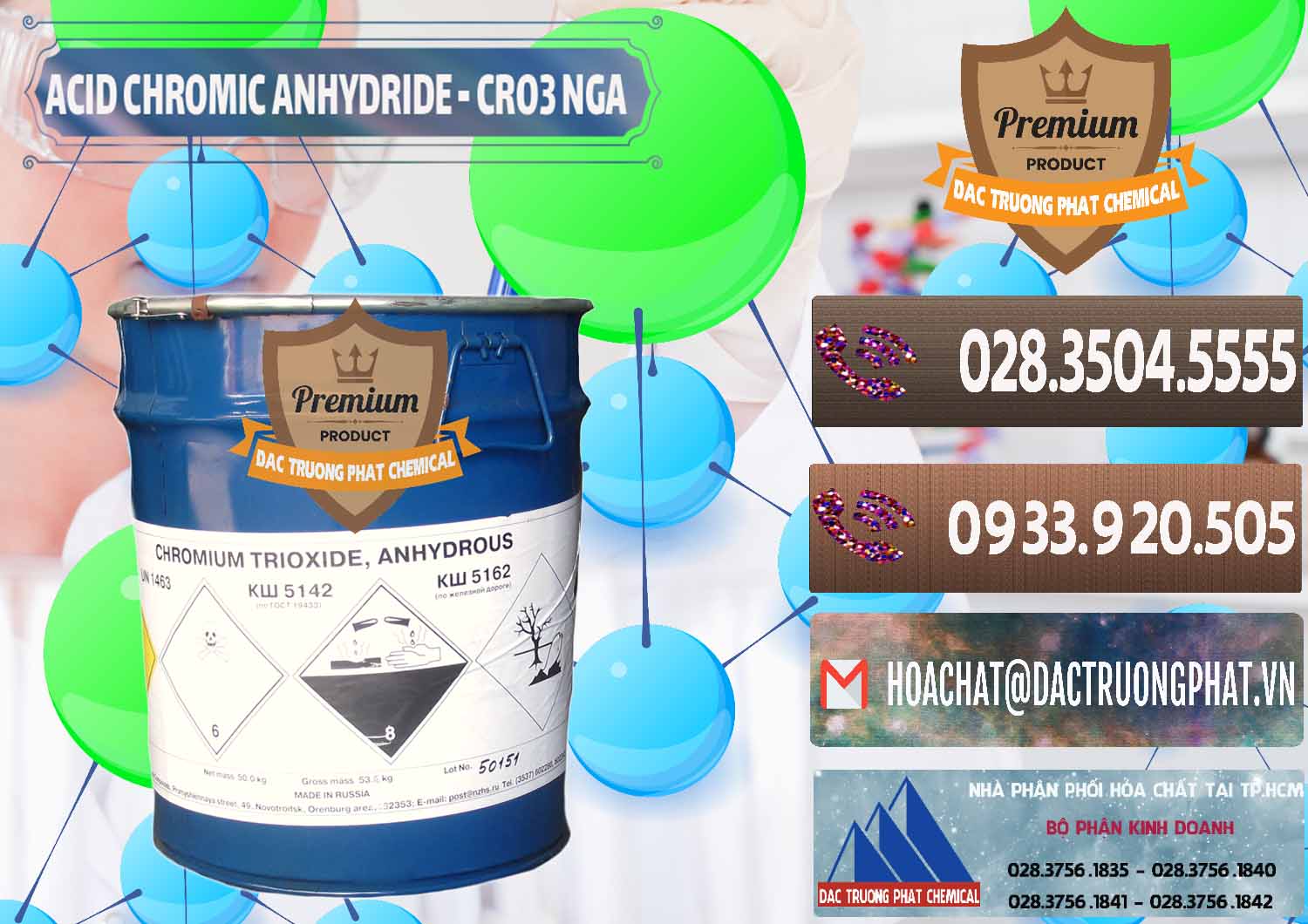 Cung cấp và bán Acid Chromic Anhydride - Cromic CRO3 Nga Russia - 0006 - Nơi phân phối - cung cấp hóa chất tại TP.HCM - hoachatviet.net