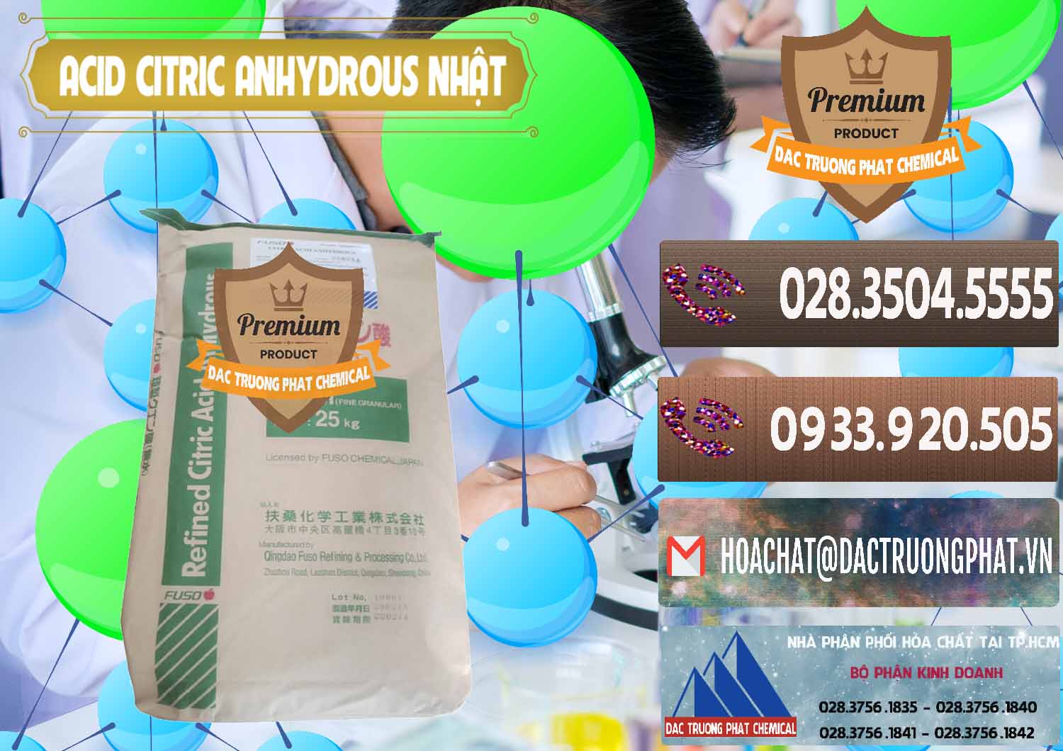 Nơi chuyên phân phối _ bán Acid Citric - Axit Citric Anhydrous FUSO Nhật Japan - 0439 - Phân phối & cung ứng hóa chất tại TP.HCM - hoachatviet.net