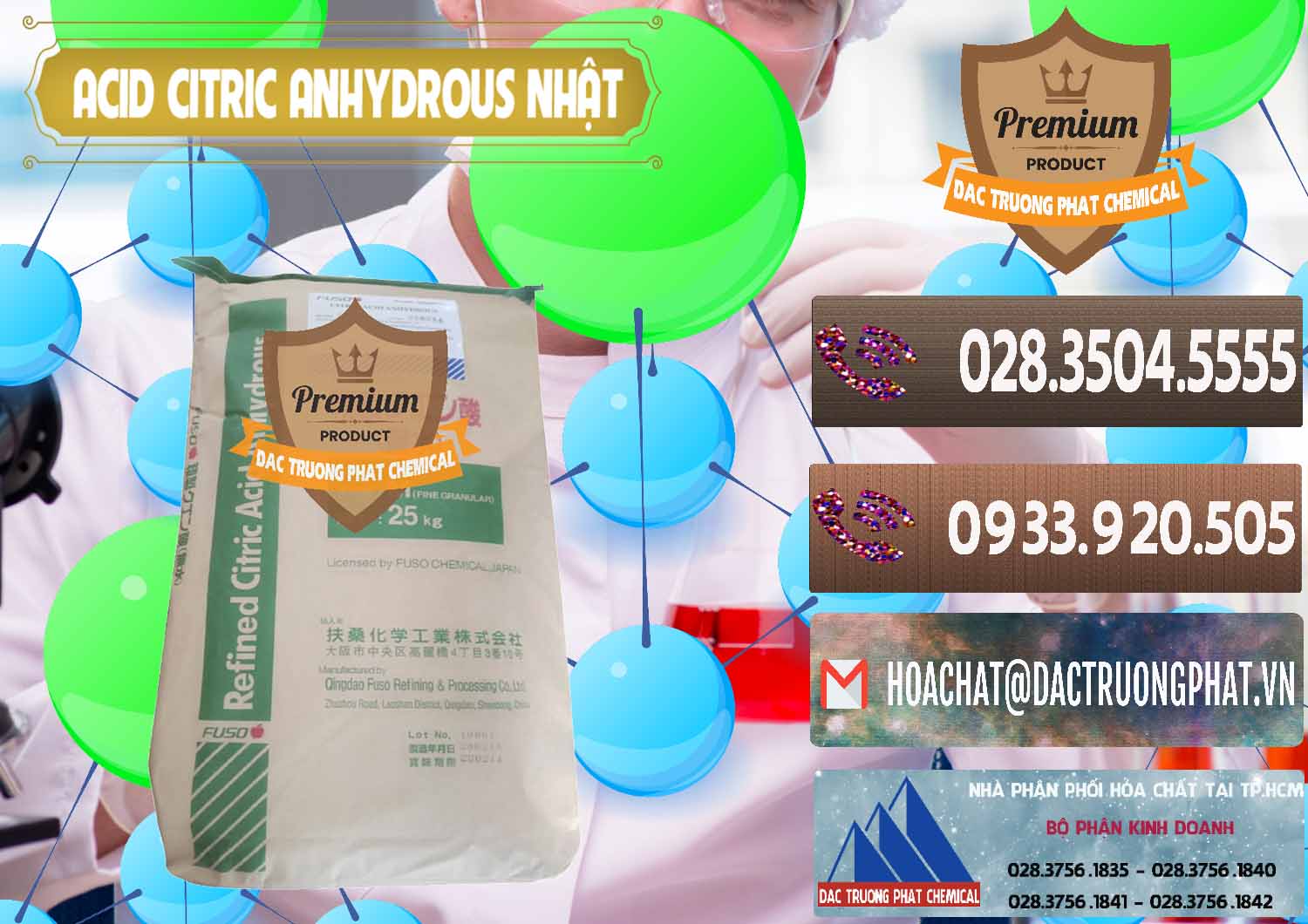 Đơn vị bán và cung cấp Acid Citric - Axit Citric Anhydrous FUSO Nhật Japan - 0439 - Nhà cung ứng & phân phối hóa chất tại TP.HCM - hoachatviet.net