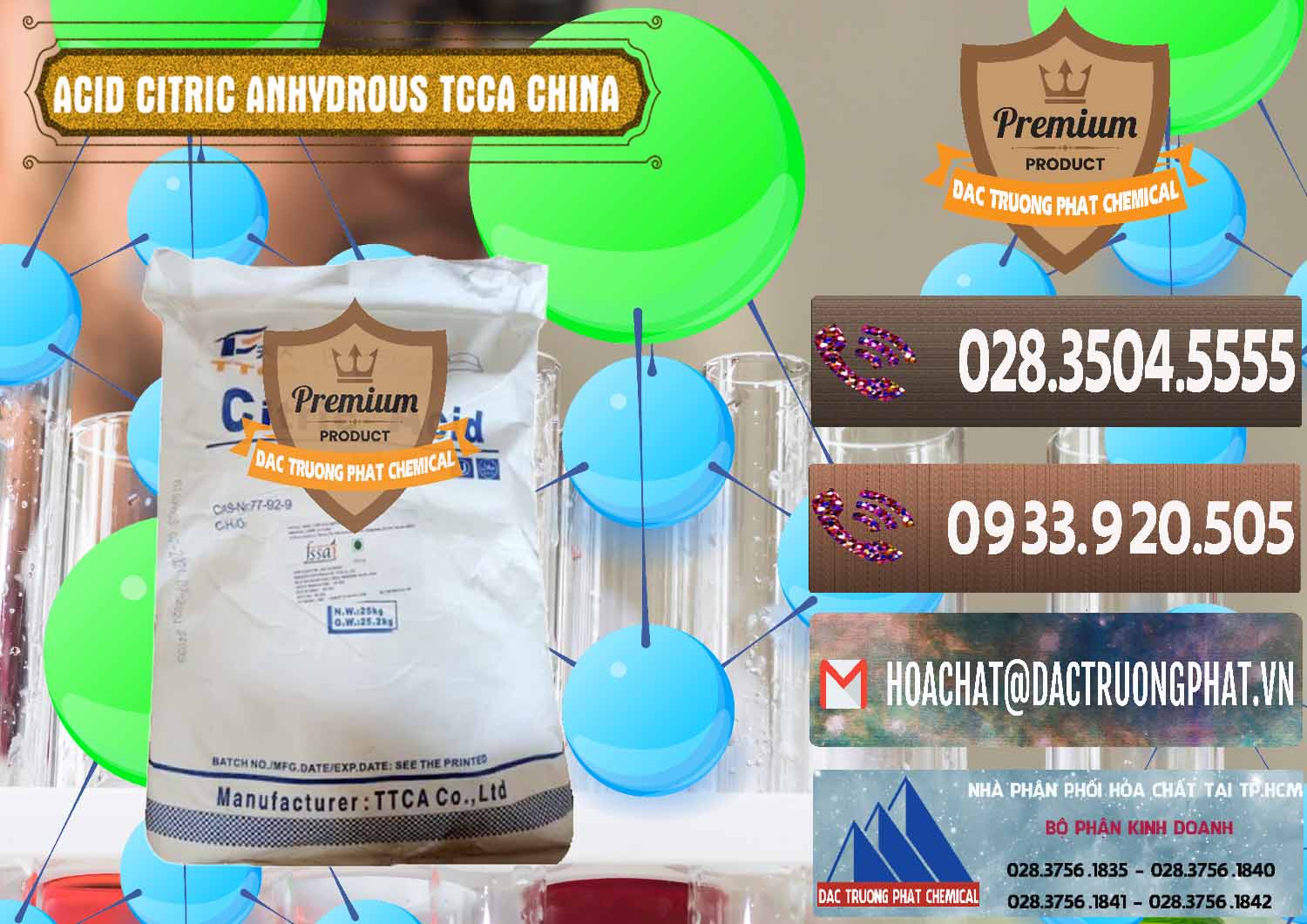 Nhập khẩu - bán Acid Citric - Axit Citric Anhydrous TCCA Trung Quốc China - 0442 - Đơn vị nhập khẩu _ phân phối hóa chất tại TP.HCM - hoachatviet.net