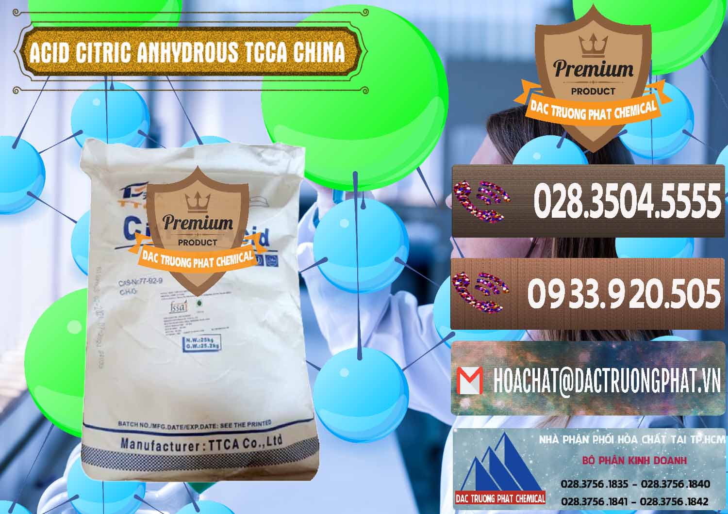 Công ty nhập khẩu ( bán ) Acid Citric - Axit Citric Anhydrous TCCA Trung Quốc China - 0442 - Cty phân phối ( cung cấp ) hóa chất tại TP.HCM - hoachatviet.net