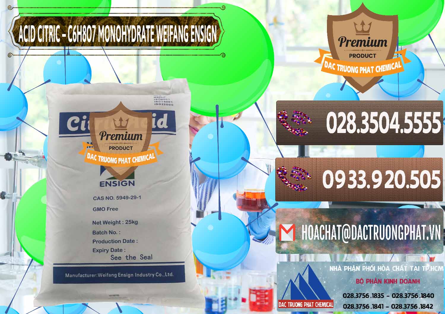 Kinh doanh & bán Acid Citric - Axit Citric Monohydrate Weifang Trung Quốc China - 0009 - Nhà nhập khẩu và cung cấp hóa chất tại TP.HCM - hoachatviet.net