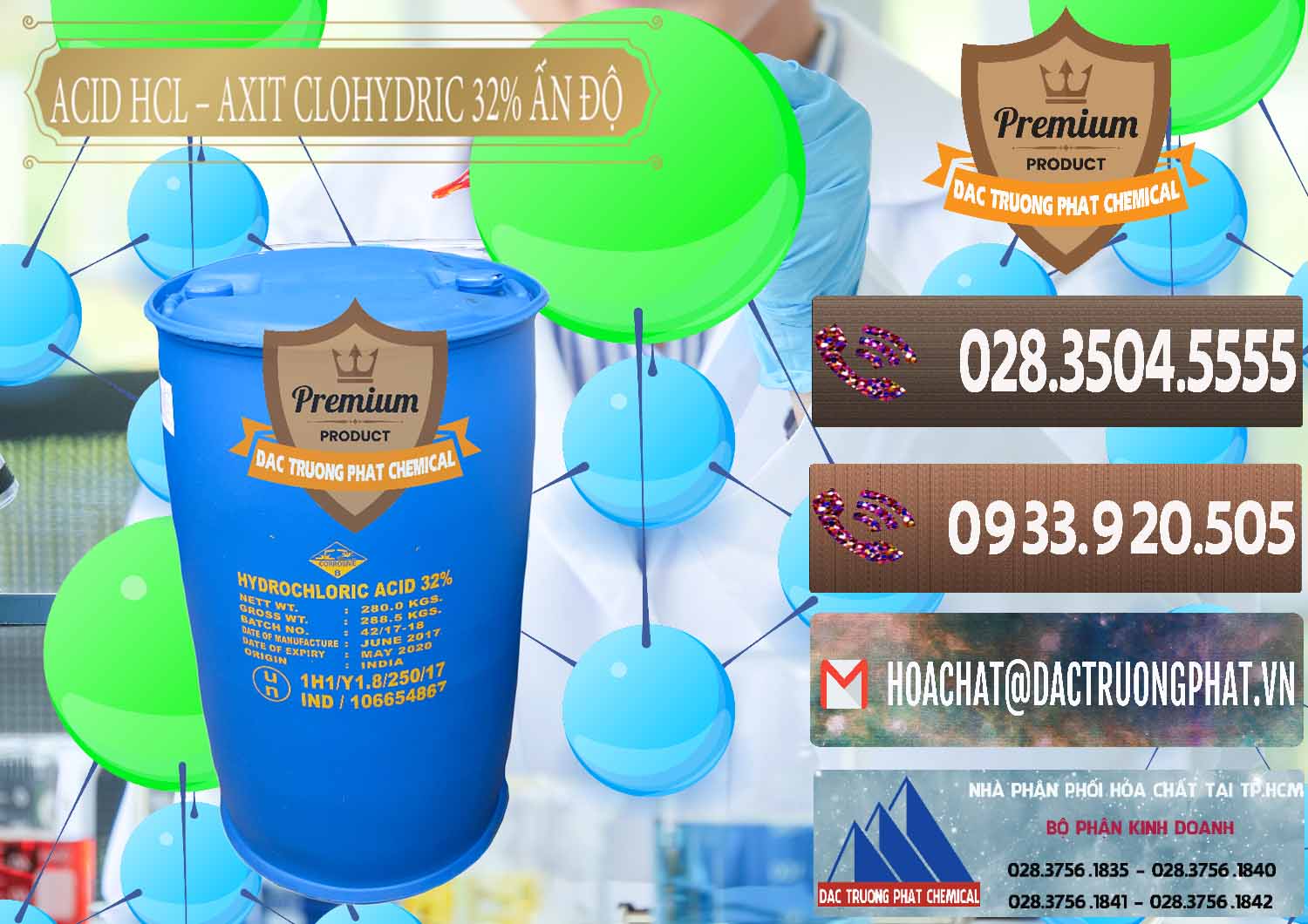 Nơi chuyên bán - phân phối Acid HCL - Axit Cohidric 32% - 35% Ấn Độ India - 0010 - Phân phối - nhập khẩu hóa chất tại TP.HCM - hoachatviet.net