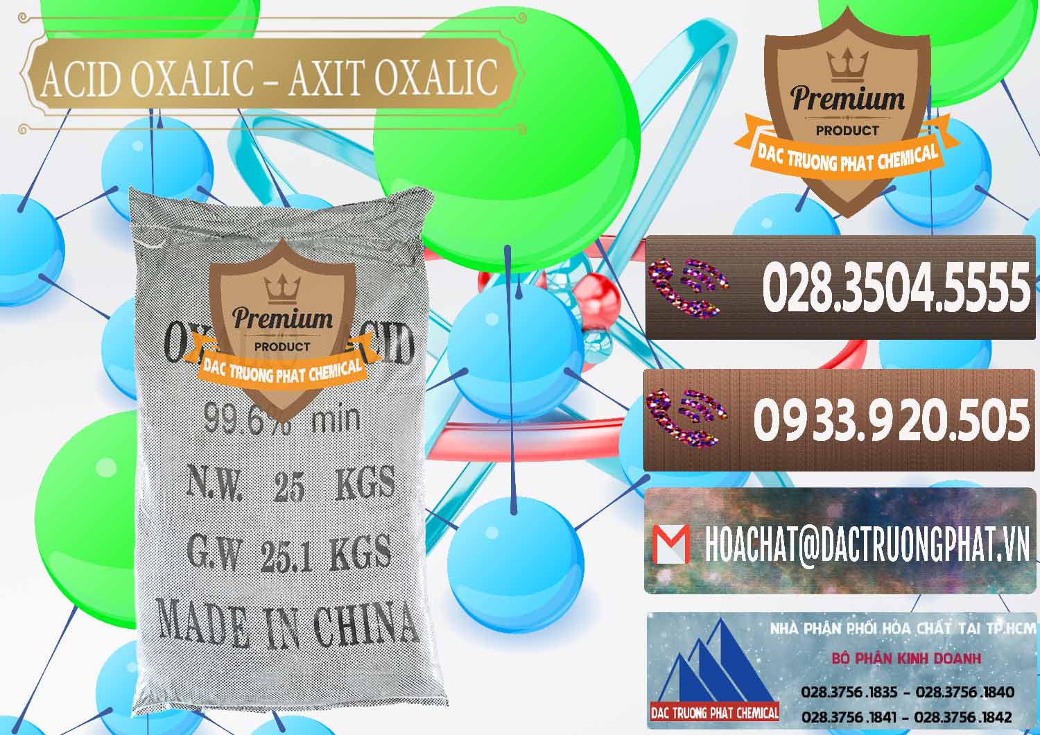 Đơn vị phân phối và bán Acid Oxalic – Axit Oxalic 99.6% Trung Quốc China - 0014 - Chuyên phân phối _ nhập khẩu hóa chất tại TP.HCM - hoachatviet.net