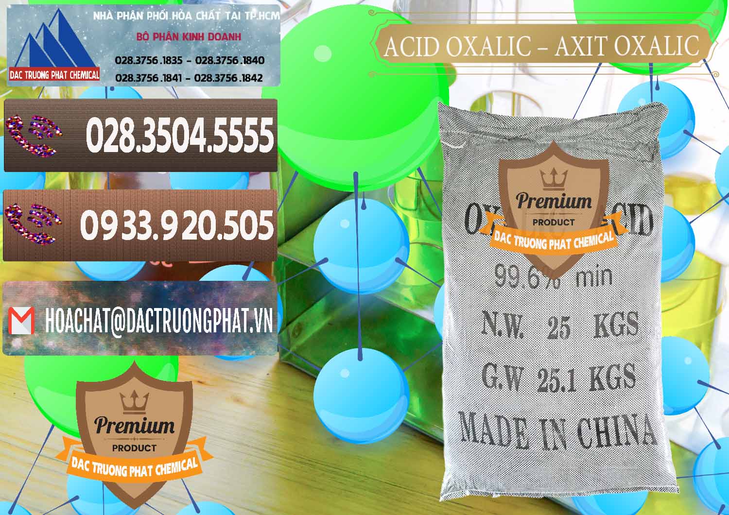 Công ty phân phối - bán Acid Oxalic – Axit Oxalic 99.6% Trung Quốc China - 0014 - Chuyên bán & phân phối hóa chất tại TP.HCM - hoachatviet.net