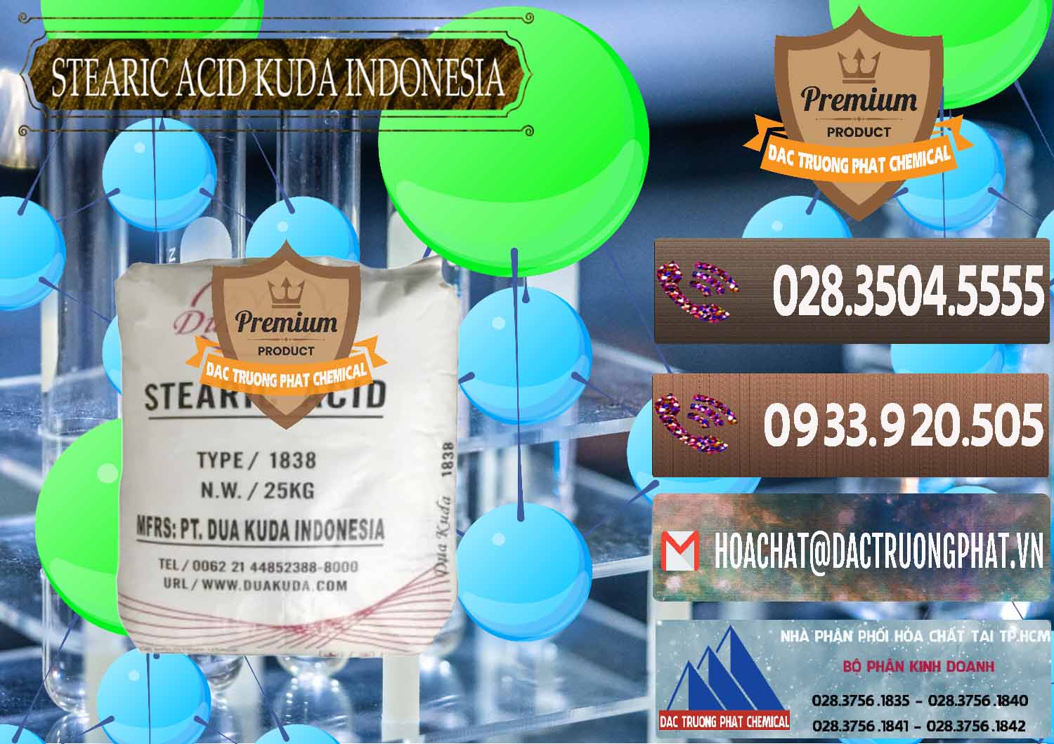 Cty chuyên bán ( cung ứng ) Axit Stearic - Stearic Acid Dua Kuda Indonesia - 0388 - Đơn vị phân phối và bán hóa chất tại TP.HCM - hoachatviet.net