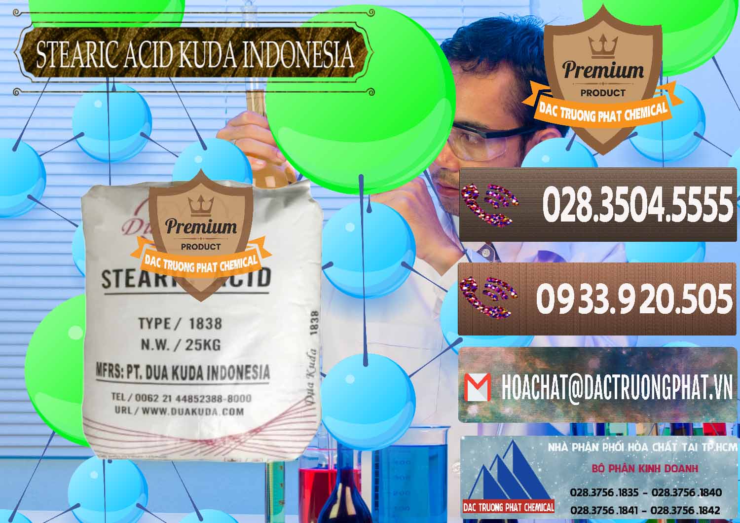 Đơn vị cung cấp và bán Axit Stearic - Stearic Acid Dua Kuda Indonesia - 0388 - Công ty nhập khẩu ( cung cấp ) hóa chất tại TP.HCM - hoachatviet.net