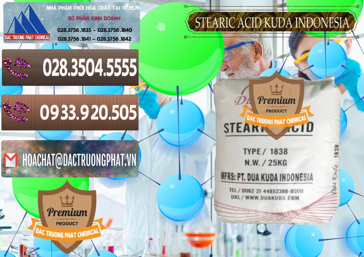 Đơn vị nhập khẩu & bán Axit Stearic - Stearic Acid Dua Kuda Indonesia - 0388 - Nơi phân phối và kinh doanh hóa chất tại TP.HCM - hoachatviet.net
