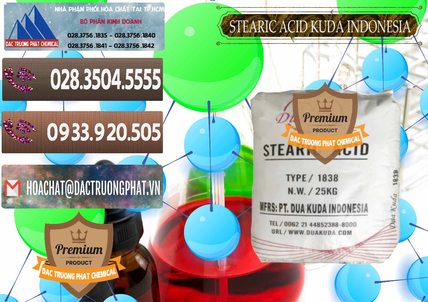 Đơn vị cung ứng - bán Axit Stearic - Stearic Acid Dua Kuda Indonesia - 0388 - Cty cung cấp - phân phối hóa chất tại TP.HCM - hoachatviet.net