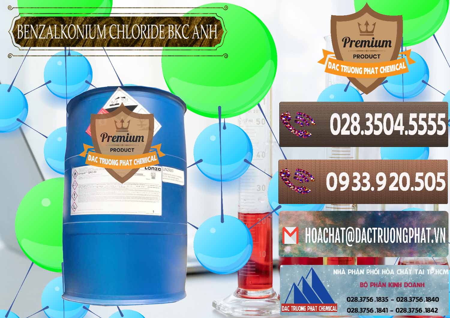 Đơn vị cung ứng - bán BKC - Benzalkonium Chloride 80% Anh Quốc Uk Kingdoms - 0457 - Chuyên kinh doanh ( cung cấp ) hóa chất tại TP.HCM - hoachatviet.net