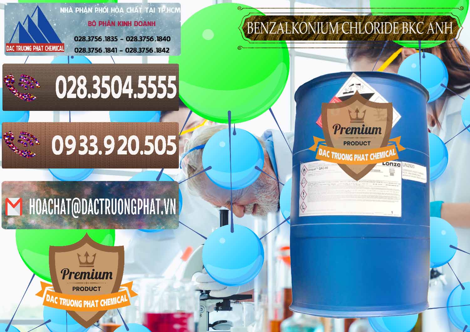 Cty chuyên bán ( phân phối ) BKC - Benzalkonium Chloride 80% Anh Quốc Uk Kingdoms - 0457 - Nơi chuyên kinh doanh - phân phối hóa chất tại TP.HCM - hoachatviet.net