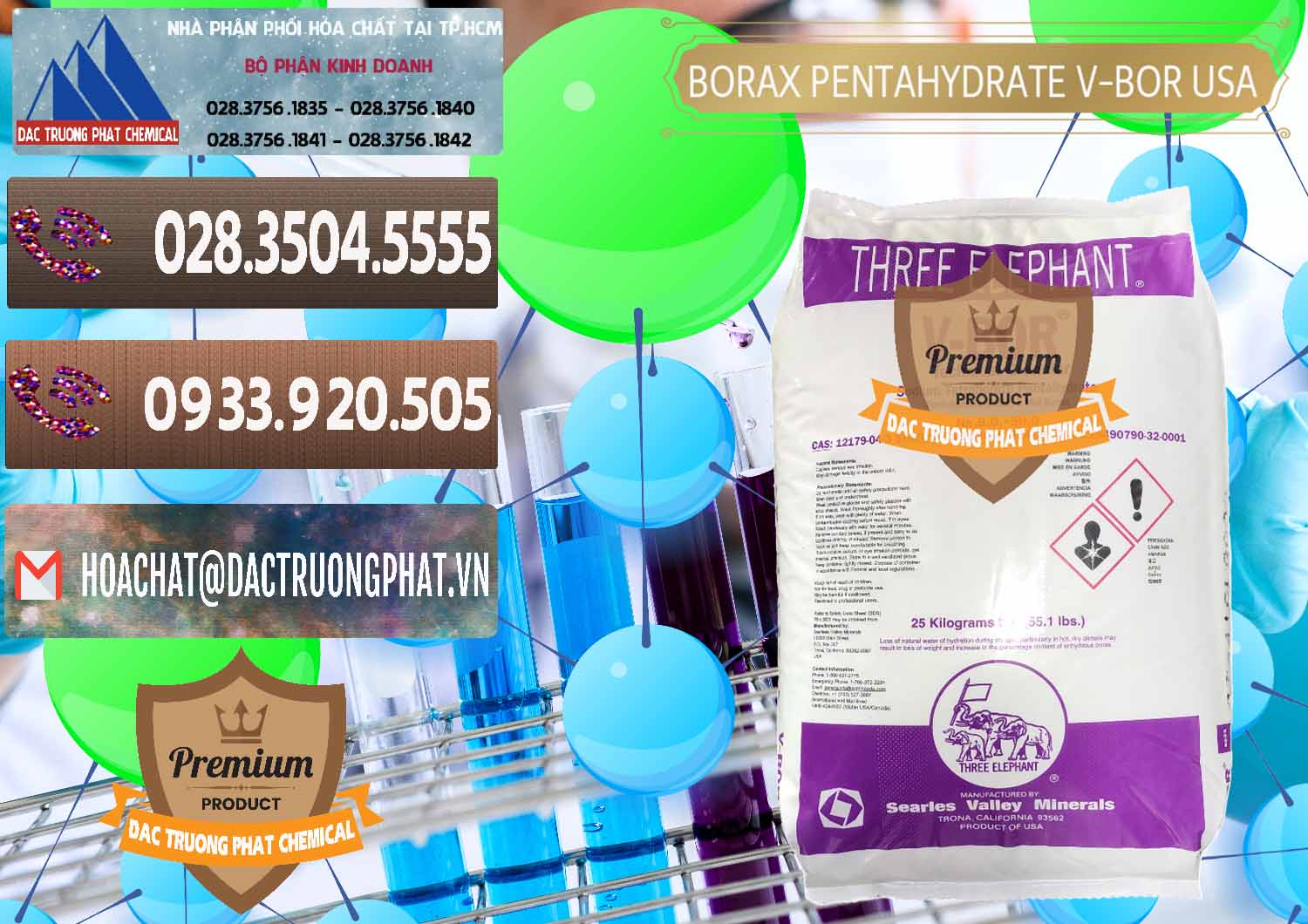 Đơn vị bán & phân phối Borax Pentahydrate NA2B4O7.5H2O Mỹ V-Bor Usa - 0035 - Đơn vị chuyên cung cấp ( nhập khẩu ) hóa chất tại TP.HCM - hoachatviet.net