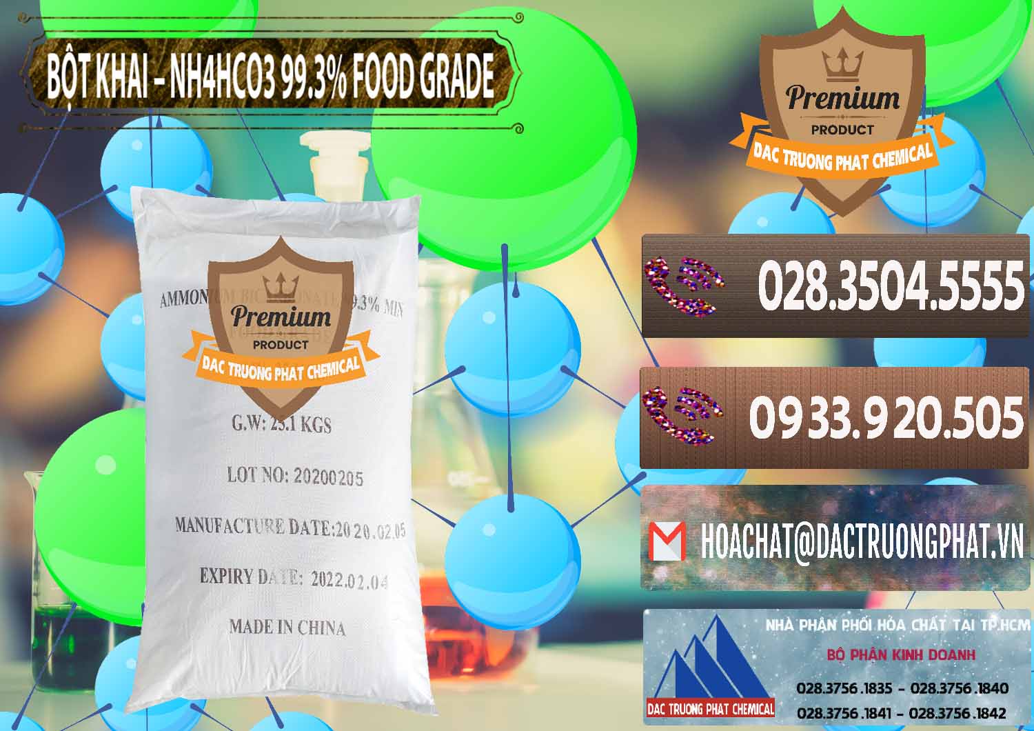 Chuyên nhập khẩu _ bán Ammonium Bicarbonate – Bột Khai NH4HCO3 Food Grade Trung Quốc China - 0019 - Đơn vị kinh doanh ( cung cấp ) hóa chất tại TP.HCM - hoachatviet.net