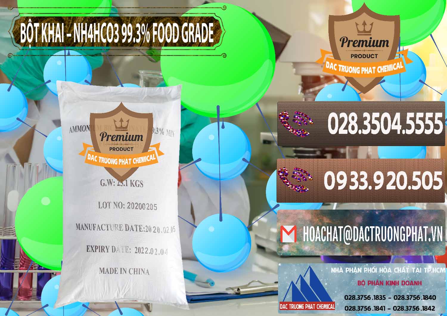 Nơi bán - cung cấp Ammonium Bicarbonate – Bột Khai NH4HCO3 Food Grade Trung Quốc China - 0019 - Chuyên cung cấp - nhập khẩu hóa chất tại TP.HCM - hoachatviet.net
