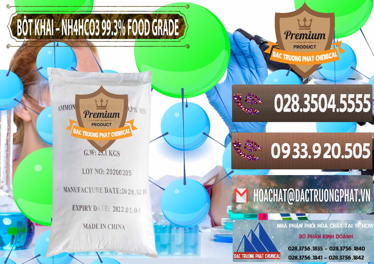 Công ty chuyên kinh doanh _ bán Ammonium Bicarbonate – Bột Khai NH4HCO3 Food Grade Trung Quốc China - 0019 - Nơi chuyên cung cấp ( kinh doanh ) hóa chất tại TP.HCM - hoachatviet.net