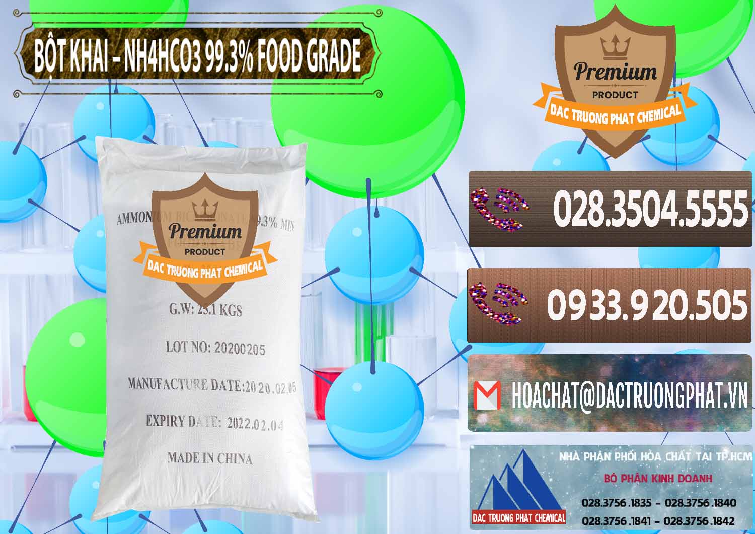 Đơn vị cung cấp - bán Ammonium Bicarbonate – Bột Khai NH4HCO3 Food Grade Trung Quốc China - 0019 - Cung cấp & phân phối hóa chất tại TP.HCM - hoachatviet.net
