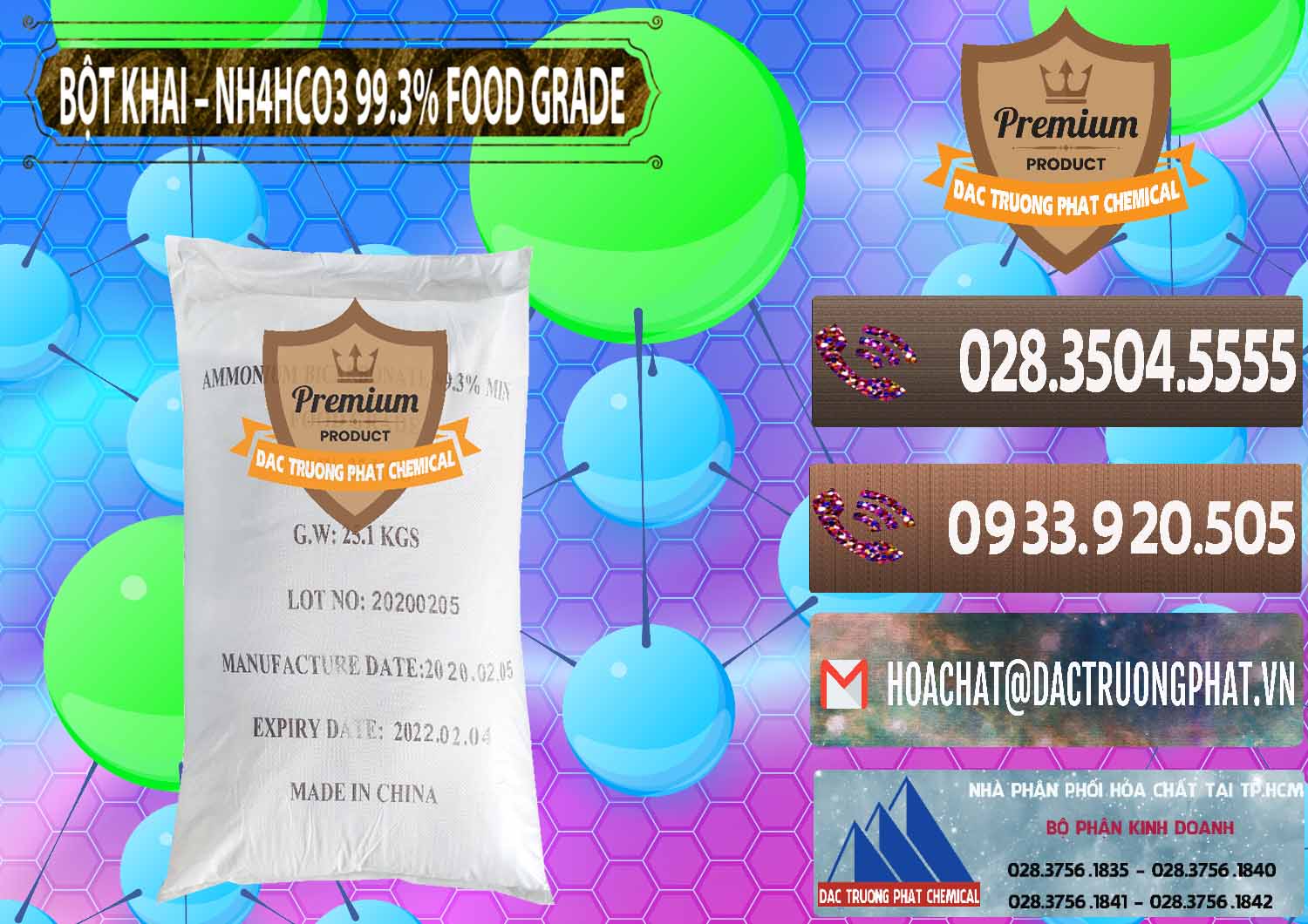 Công ty nhập khẩu và bán Ammonium Bicarbonate – Bột Khai NH4HCO3 Food Grade Trung Quốc China - 0019 - Công ty nhập khẩu - cung cấp hóa chất tại TP.HCM - hoachatviet.net