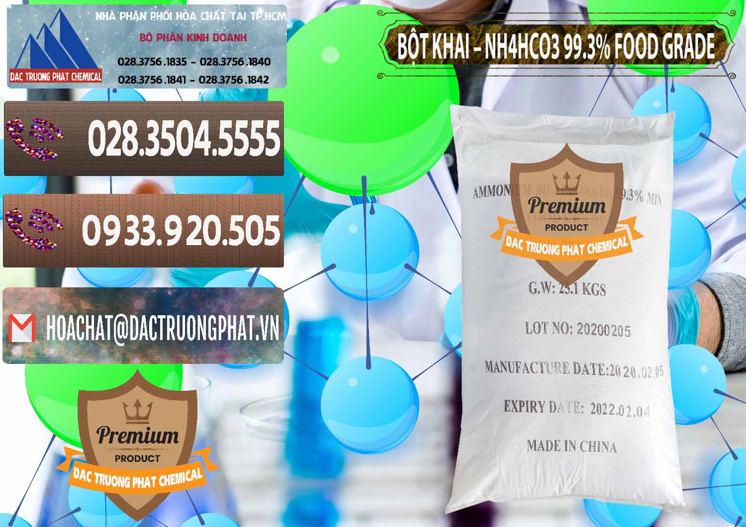 Bán ( phân phối ) Ammonium Bicarbonate – Bột Khai NH4HCO3 Food Grade Trung Quốc China - 0019 - Đơn vị phân phối _ cung cấp hóa chất tại TP.HCM - hoachatviet.net