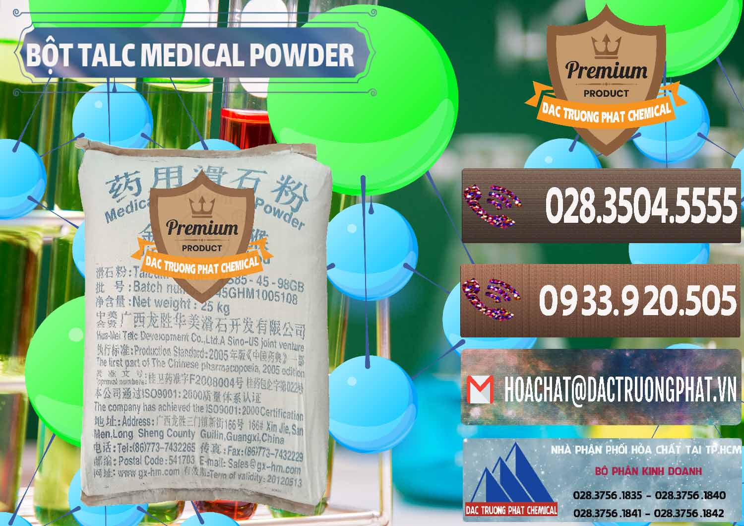 Cty chuyên kinh doanh ( bán ) Bột Talc Medical Powder Trung Quốc China - 0036 - Đơn vị nhập khẩu _ cung cấp hóa chất tại TP.HCM - hoachatviet.net