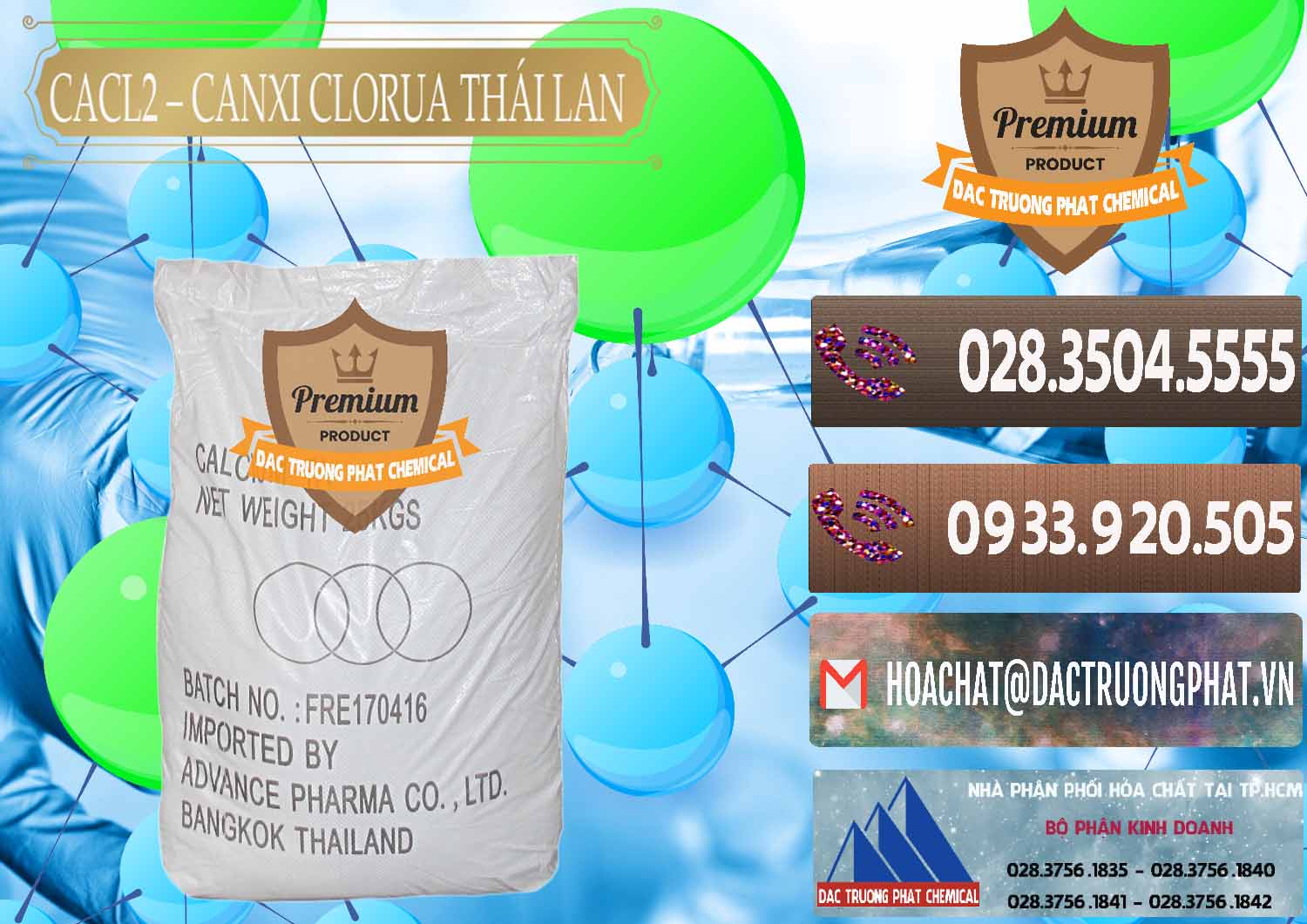 Cty nhập khẩu ( bán ) CaCl2 – Canxi Clorua 96% Thái Lan - 0042 - Cty chuyên cung cấp và bán hóa chất tại TP.HCM - hoachatviet.net
