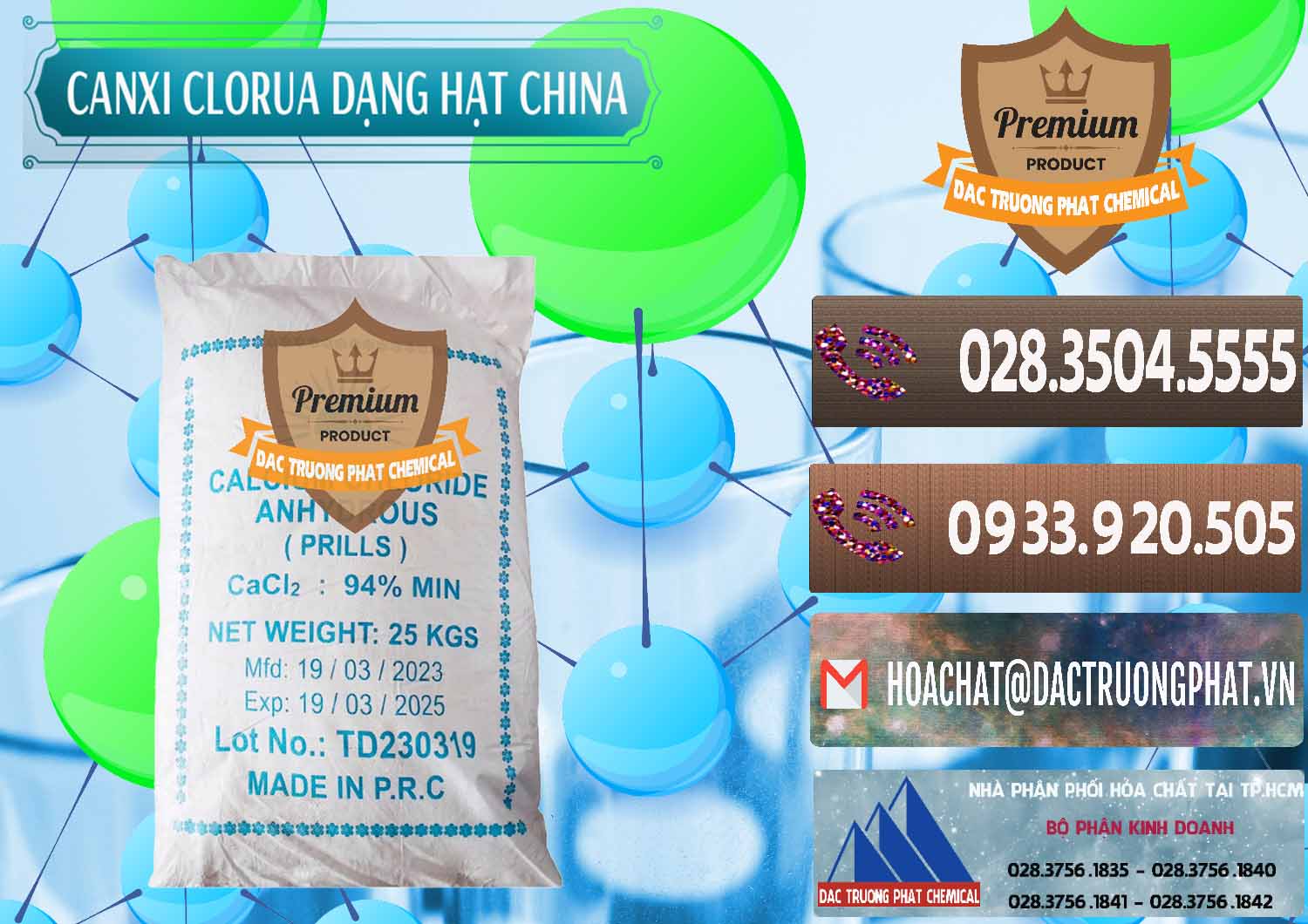 Công ty phân phối & bán CaCl2 – Canxi Clorua 94% Dạng Hạt Trung Quốc China - 0373 - Nơi phân phối và cung cấp hóa chất tại TP.HCM - hoachatviet.net