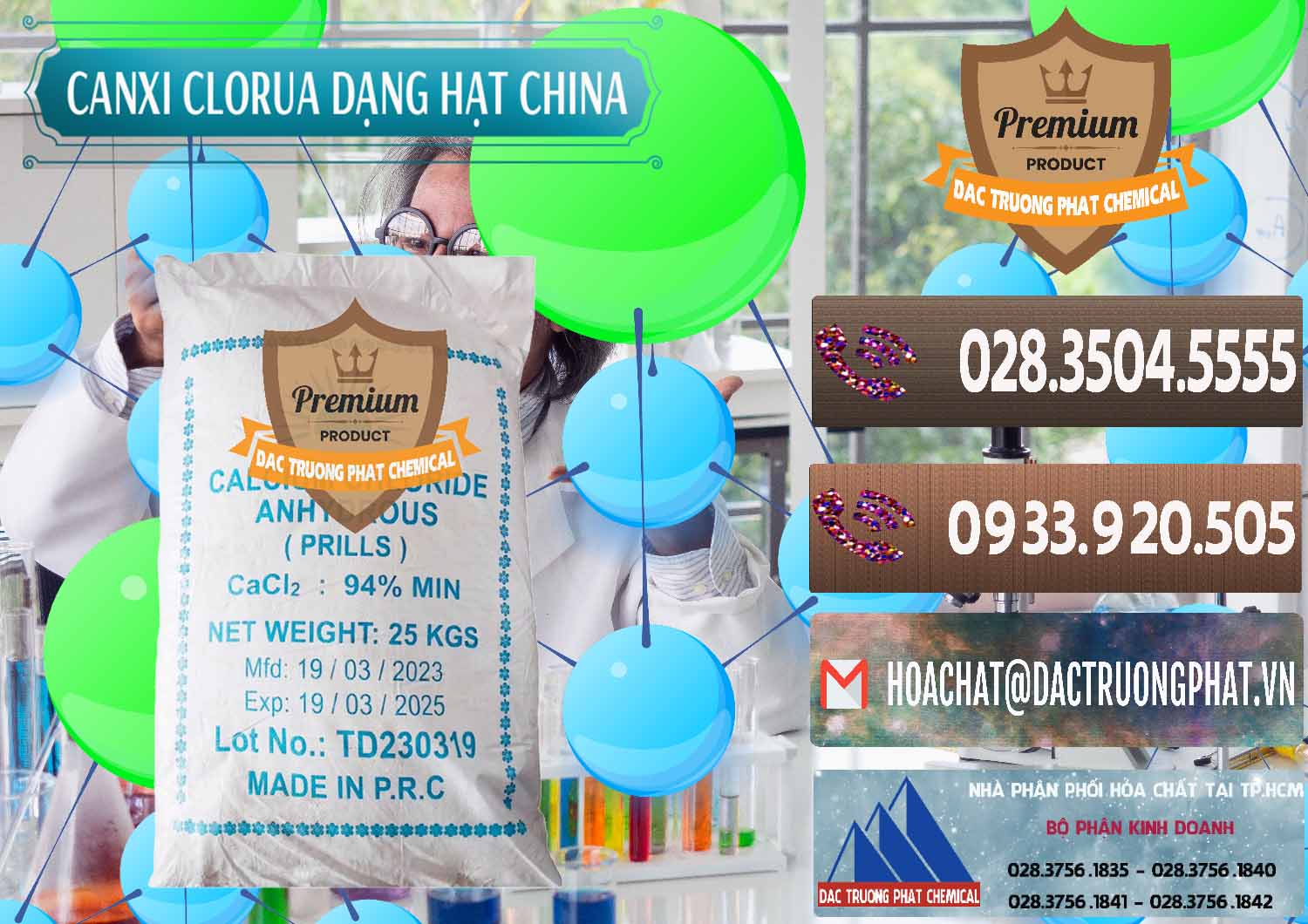 Công ty chuyên kinh doanh _ bán CaCl2 – Canxi Clorua 94% Dạng Hạt Trung Quốc China - 0373 - Chuyên bán ( cung cấp ) hóa chất tại TP.HCM - hoachatviet.net