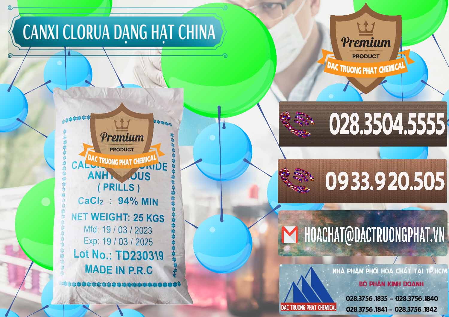 Nơi chuyên bán và phân phối CaCl2 – Canxi Clorua 94% Dạng Hạt Trung Quốc China - 0373 - Cung cấp và bán hóa chất tại TP.HCM - hoachatviet.net