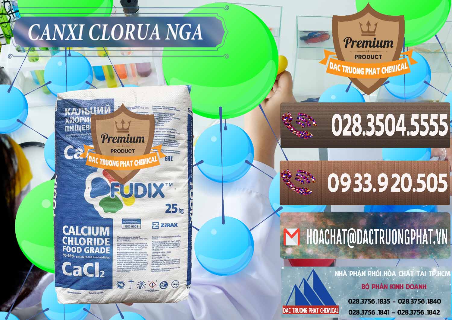 Chuyên cung cấp và bán CaCl2 – Canxi Clorua Nga Russia - 0430 - Nơi phân phối - nhập khẩu hóa chất tại TP.HCM - hoachatviet.net