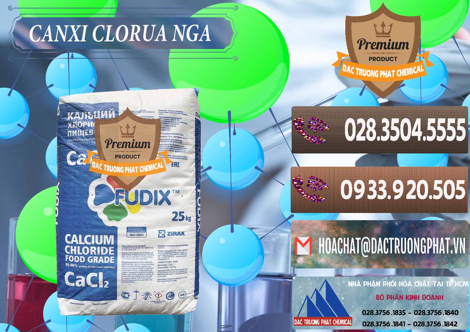 Nhà cung cấp - bán CaCl2 – Canxi Clorua Nga Russia - 0430 - Đơn vị cung cấp & bán hóa chất tại TP.HCM - hoachatviet.net