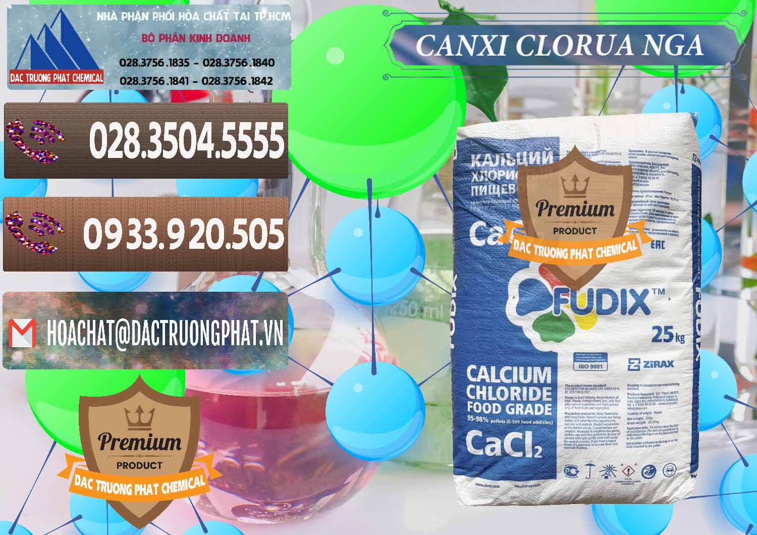 Chuyên bán & phân phối CaCl2 – Canxi Clorua Nga Russia - 0430 - Cty phân phối ( nhập khẩu ) hóa chất tại TP.HCM - hoachatviet.net