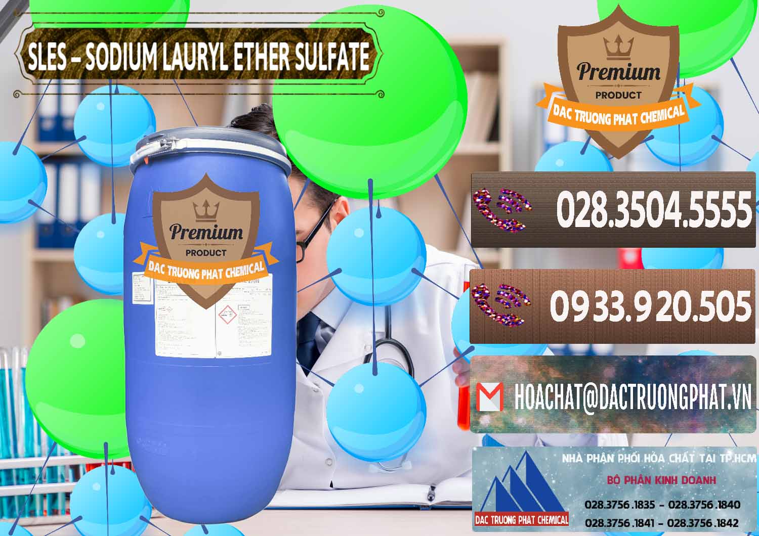 Nơi chuyên phân phối và bán Chất Tạo Bọt Sles - Sodium Lauryl Ether Sulphate Kao Indonesia - 0046 - Công ty nhập khẩu ( cung cấp ) hóa chất tại TP.HCM - hoachatviet.net