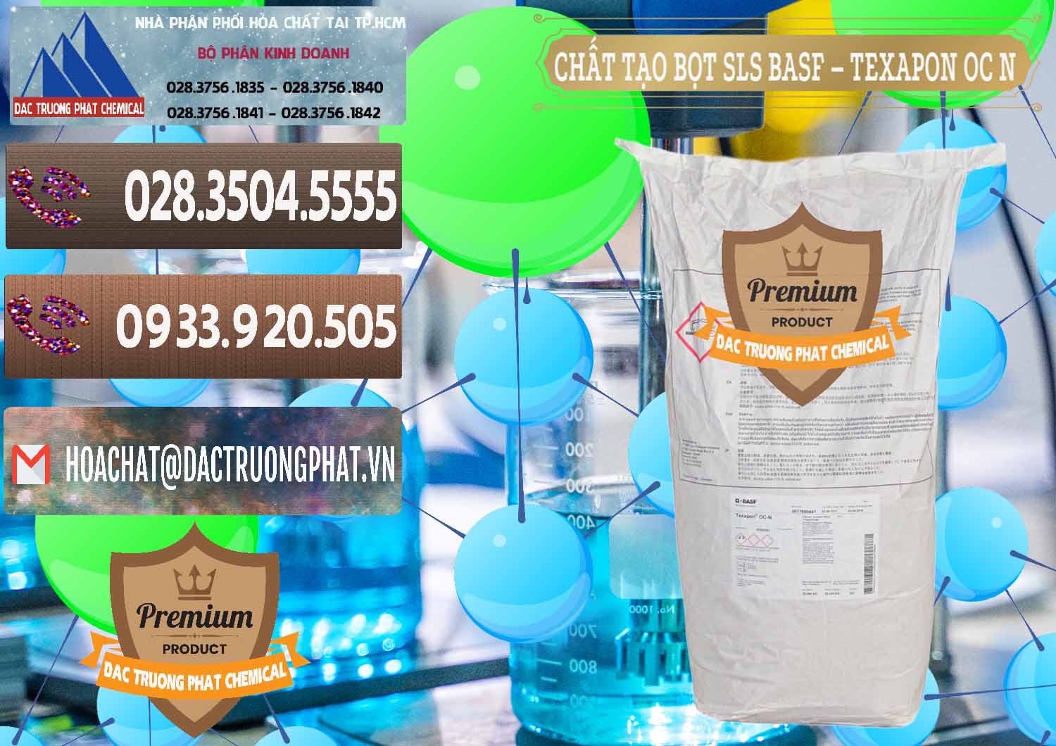 Chuyên kinh doanh và bán Chất Tạo Bọt SLS - Sodium Lauryl Sulfate BASF Texapon OC N - 0049 - Nơi phân phối & cung cấp hóa chất tại TP.HCM - hoachatviet.net