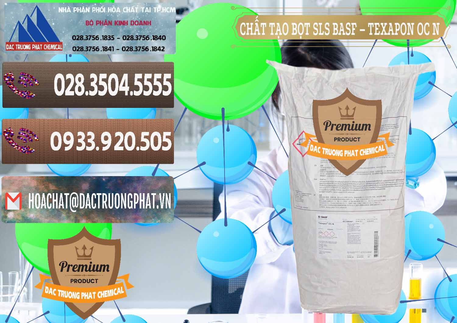 Bán & phân phối Chất Tạo Bọt SLS - Sodium Lauryl Sulfate BASF Texapon OC N - 0049 - Công ty cung cấp & nhập khẩu hóa chất tại TP.HCM - hoachatviet.net