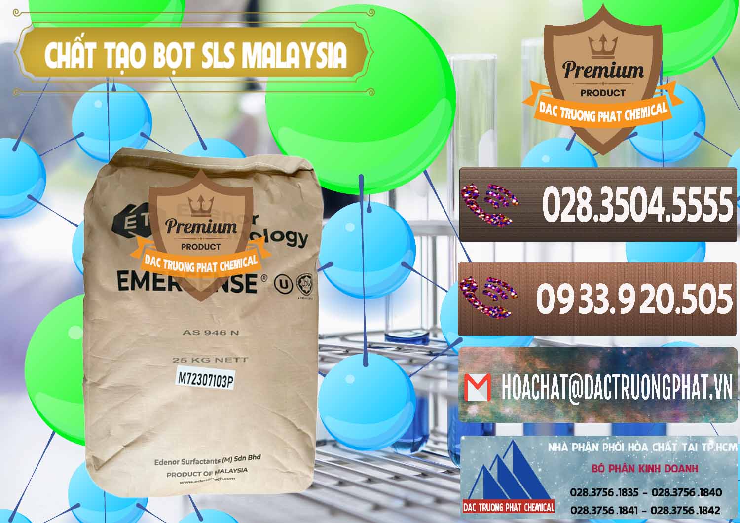 Cty chuyên cung ứng và bán Chất Tạo Bọt SLS Emersense Mã Lai Malaysia - 0381 - Công ty chuyên phân phối và bán hóa chất tại TP.HCM - hoachatviet.net