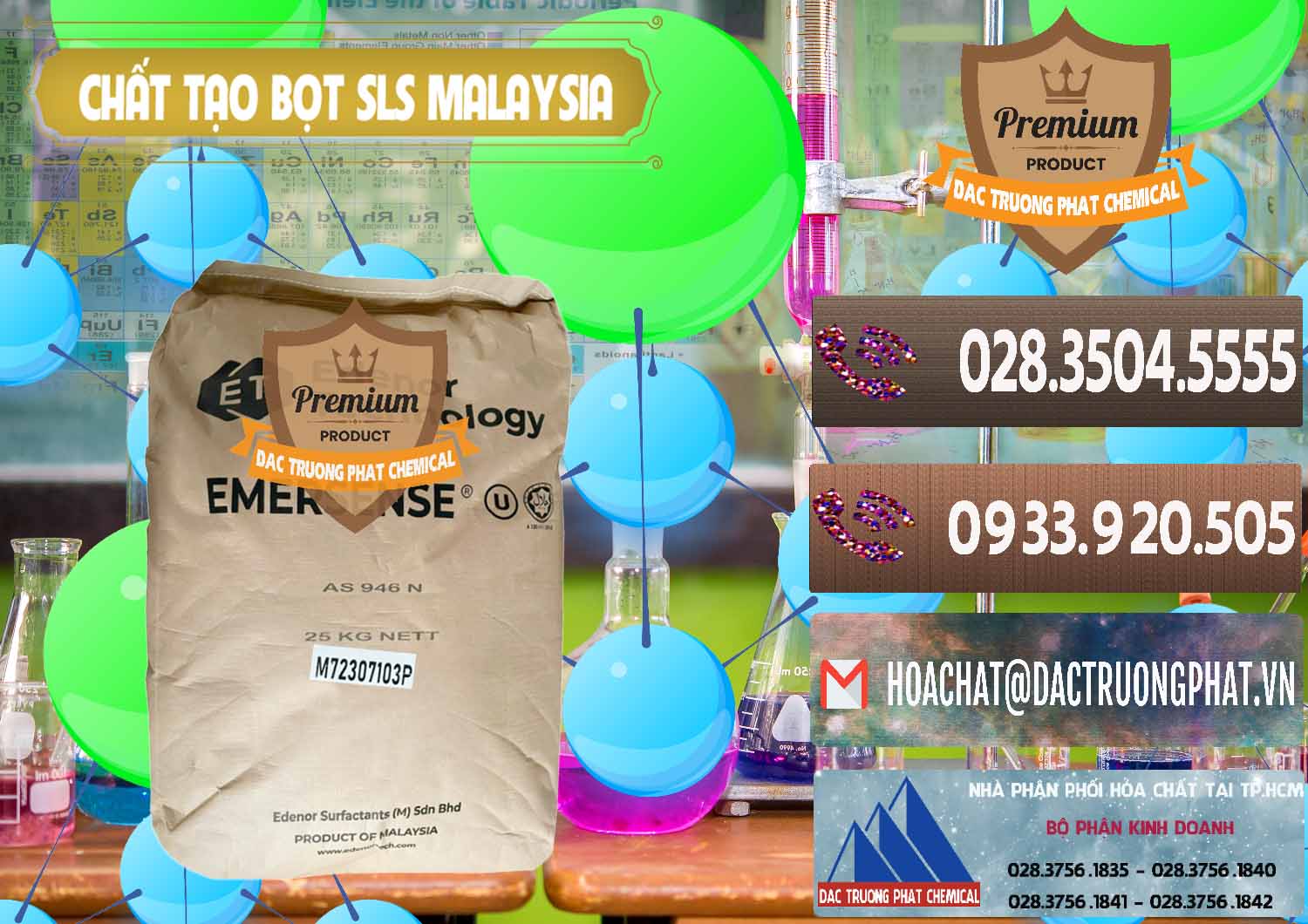 Cty bán và cung ứng Chất Tạo Bọt SLS Emersense Mã Lai Malaysia - 0381 - Cung ứng - phân phối hóa chất tại TP.HCM - hoachatviet.net