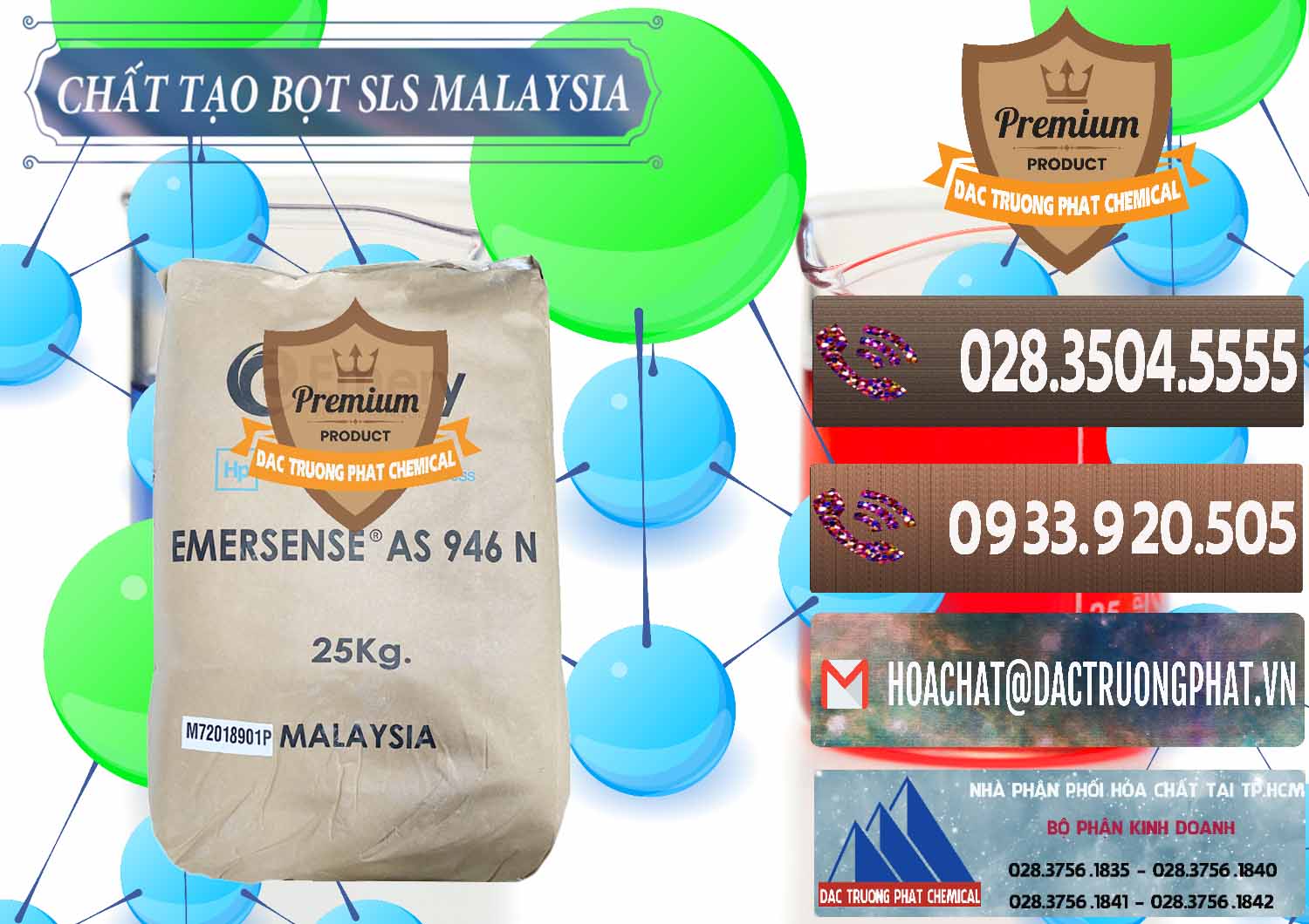 Cty bán ( cung cấp ) Chất Tạo Bọt SLS Emery - Emersense AS 946N Mã Lai Malaysia - 0423 - Chuyên cung cấp & phân phối hóa chất tại TP.HCM - hoachatviet.net