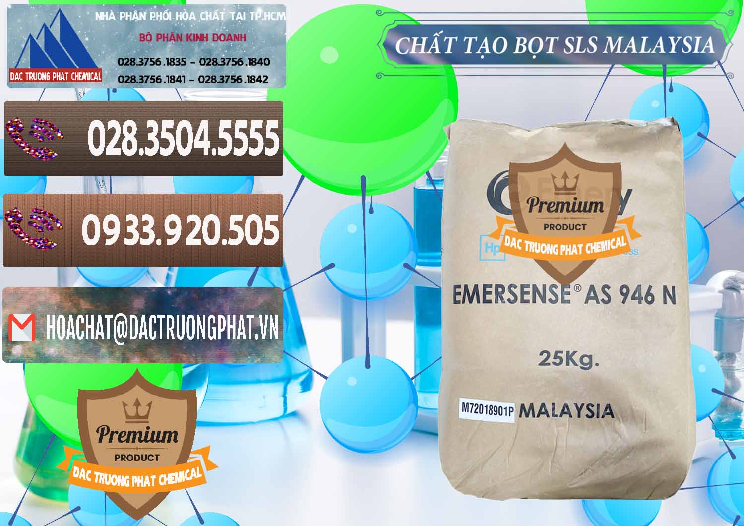 Công ty cung cấp _ bán Chất Tạo Bọt SLS Emery - Emersense AS 946N Mã Lai Malaysia - 0423 - Công ty chuyên cung cấp và bán hóa chất tại TP.HCM - hoachatviet.net