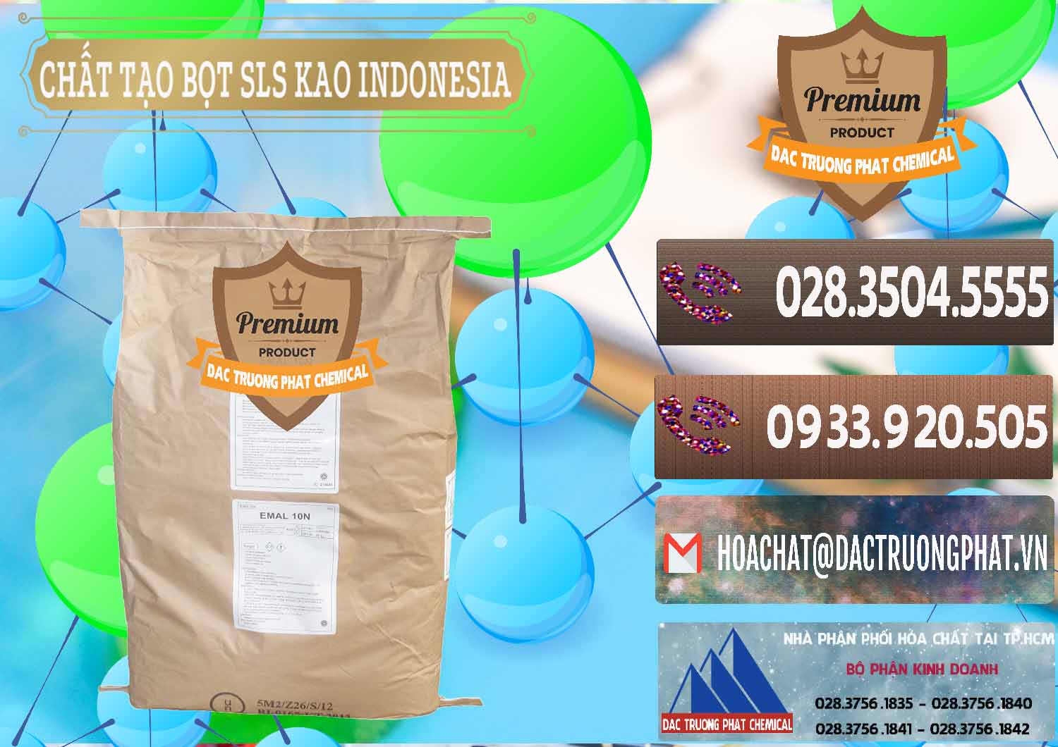 Cty bán - phân phối Chất Tạo Bọt SLS - Sodium Lauryl Sulfate EMAL 10N KAO Indonesia - 0047 - Công ty chuyên nhập khẩu & phân phối hóa chất tại TP.HCM - hoachatviet.net