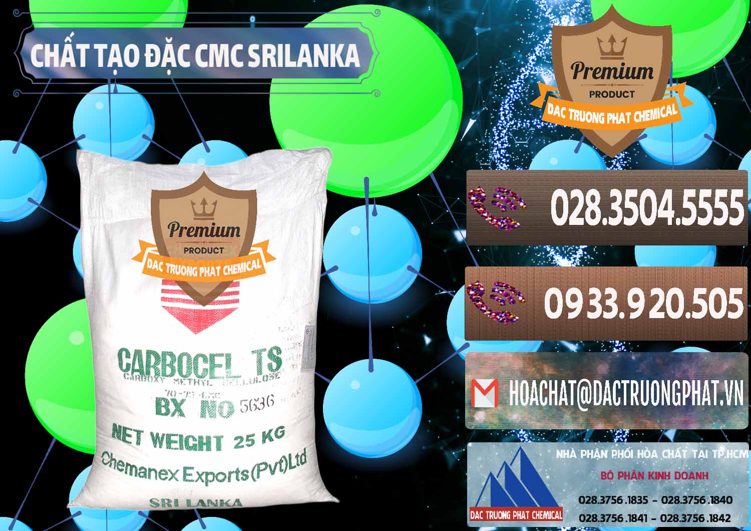Cty chuyên nhập khẩu _ bán Chất Tạo Đặc CMC - Carboxyl Methyl Cellulose Srilanka - 0045 - Kinh doanh - cung cấp hóa chất tại TP.HCM - hoachatviet.net